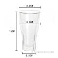 हस्तनिर्मित उच्च बोरोसिलिकेट ग्लास डबल वॉल ग्लास कप